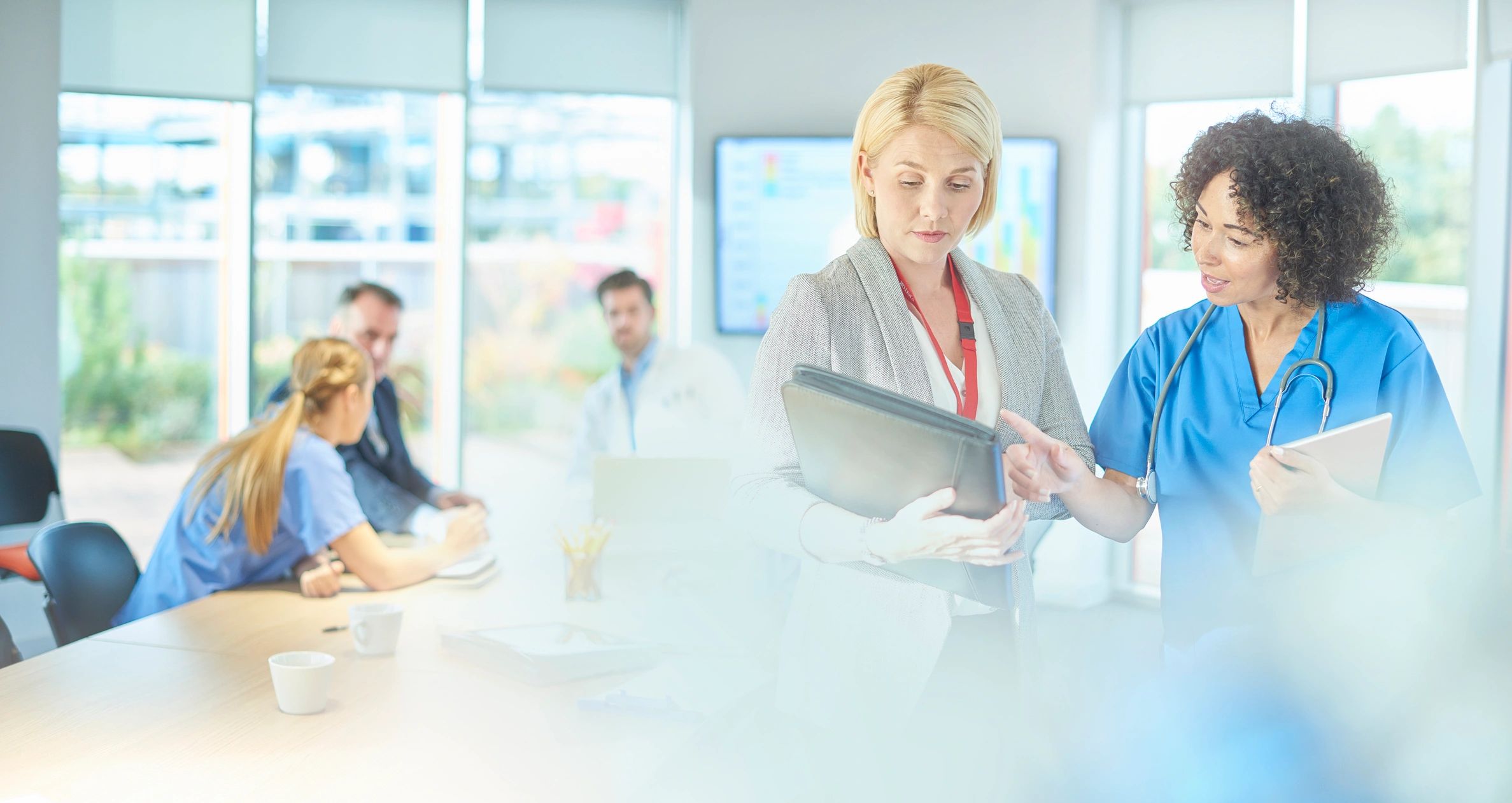 medical distributor meeting modern hospital