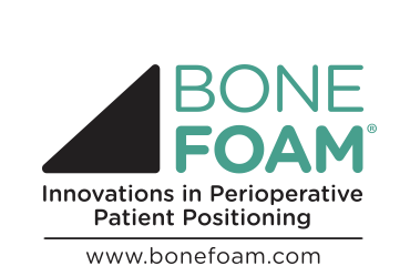 Logo for Bone Foam, a company specializing in perioperative patient positioning.