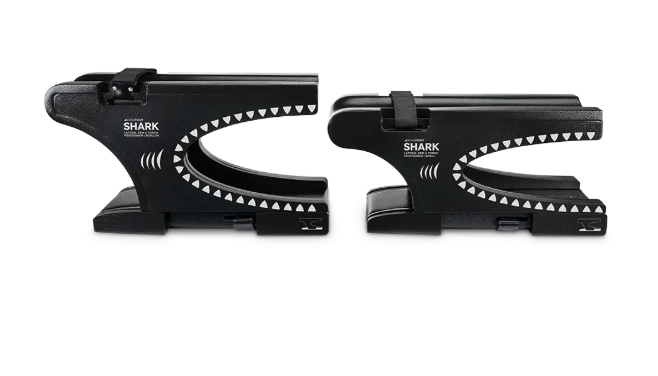 Black Shark gaming phone accessories with LED lights.