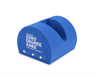 Blue Zero Degree Knee support cushion for pain relief.