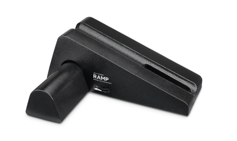 Black plastic ramp nozzle for vacuum cleaner.