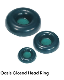 Three blue-green rubber O-rings of different sizes.